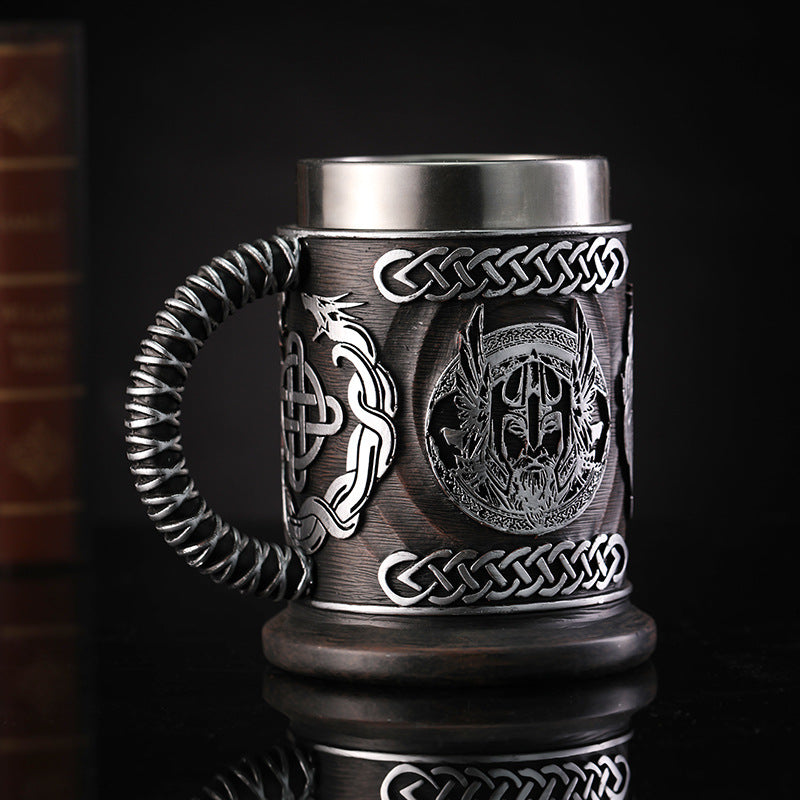 The God of War Odin Beer Mug - The Battle of the Gods Cup, a Personalized Gift