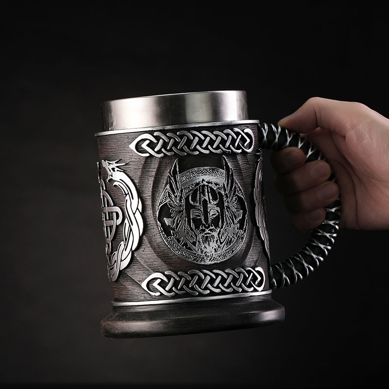 The God of War Odin Beer Mug - The Battle of the Gods Cup, a Personalized Gift