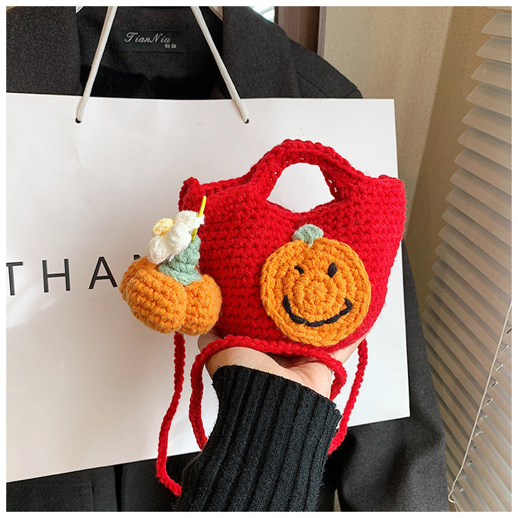 Christmas Handmade Knitted Bag New Style Women's Bag Fashionable