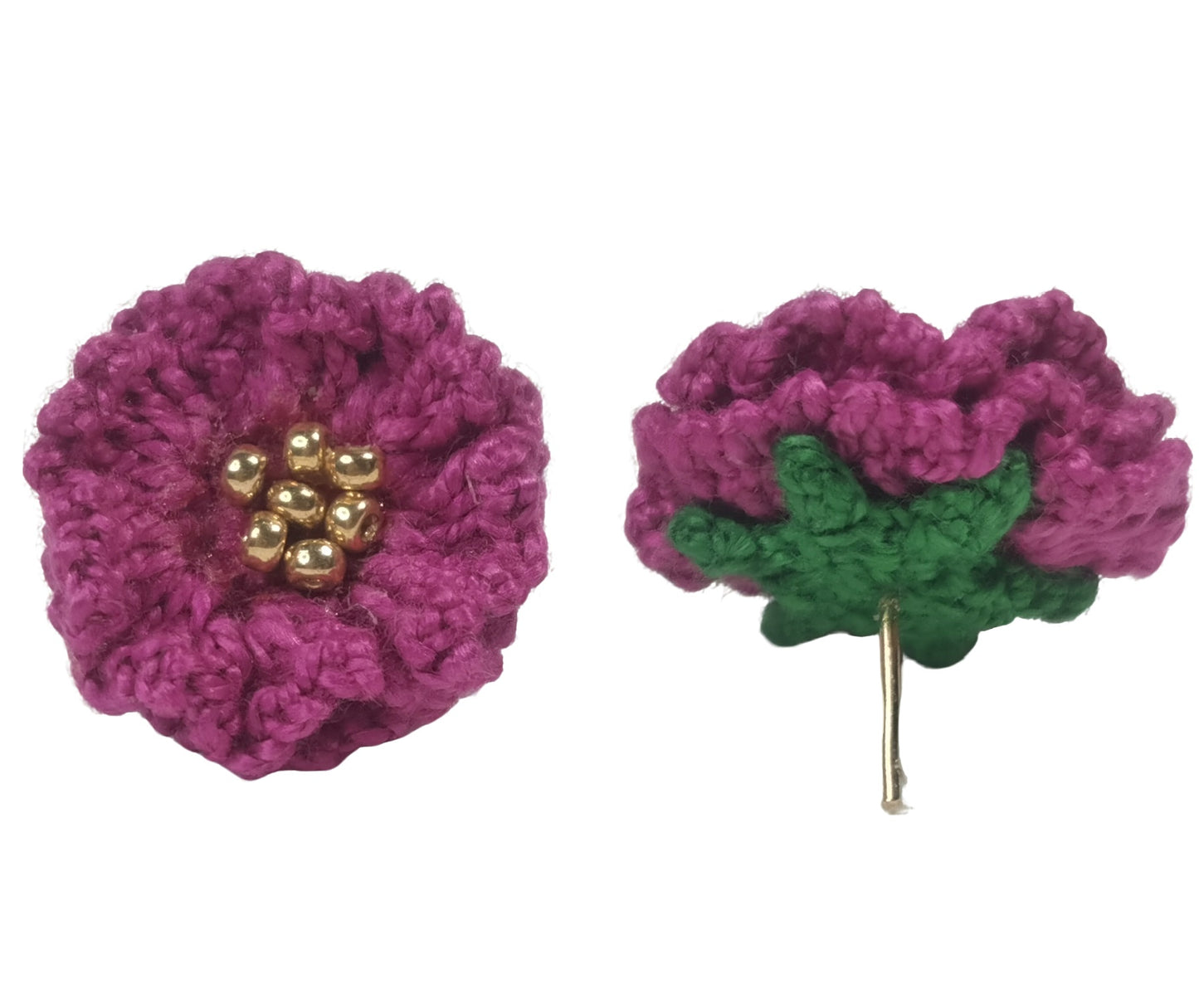 Crochet Handmade Stud Earrings