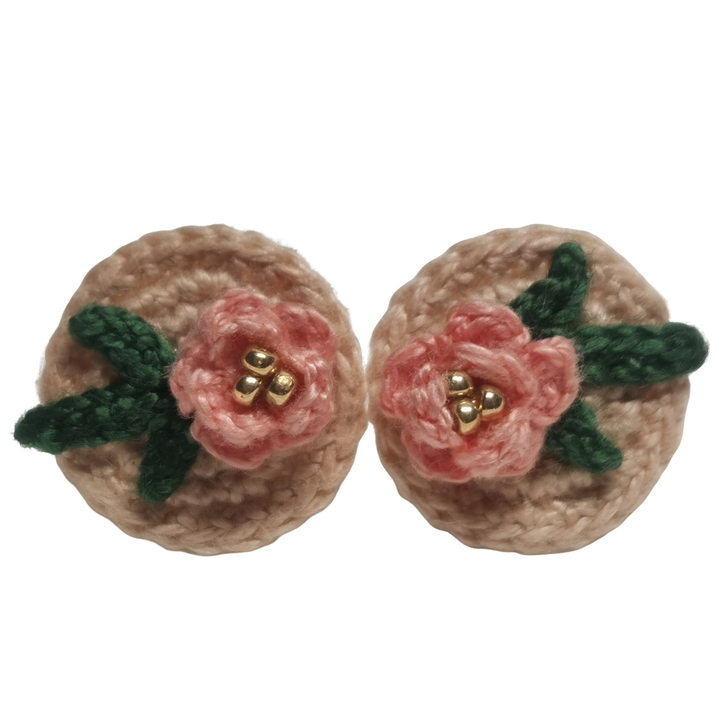 Crochet Handmade Stud Earrings