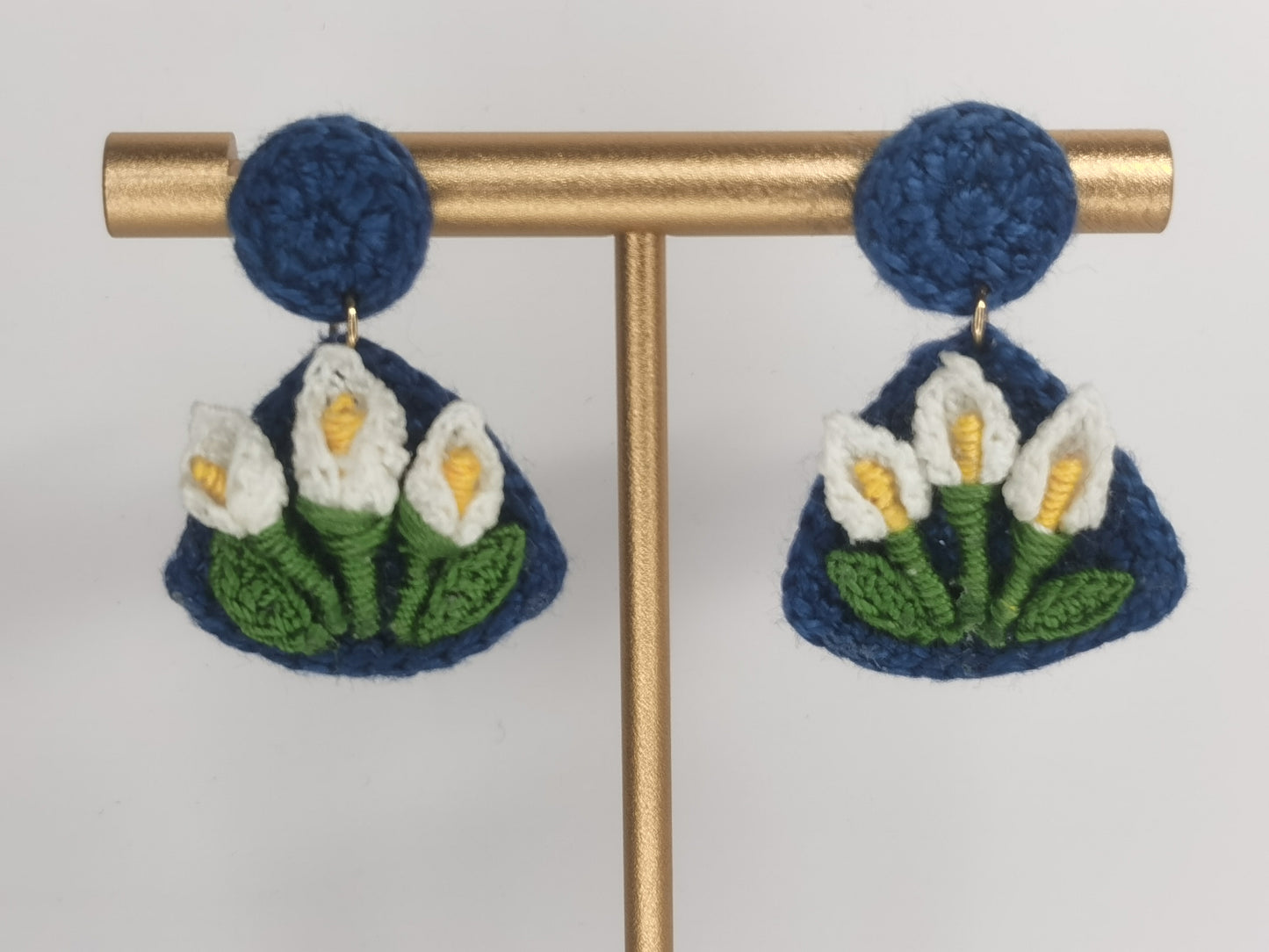 Crochet Handmade flower Earrings