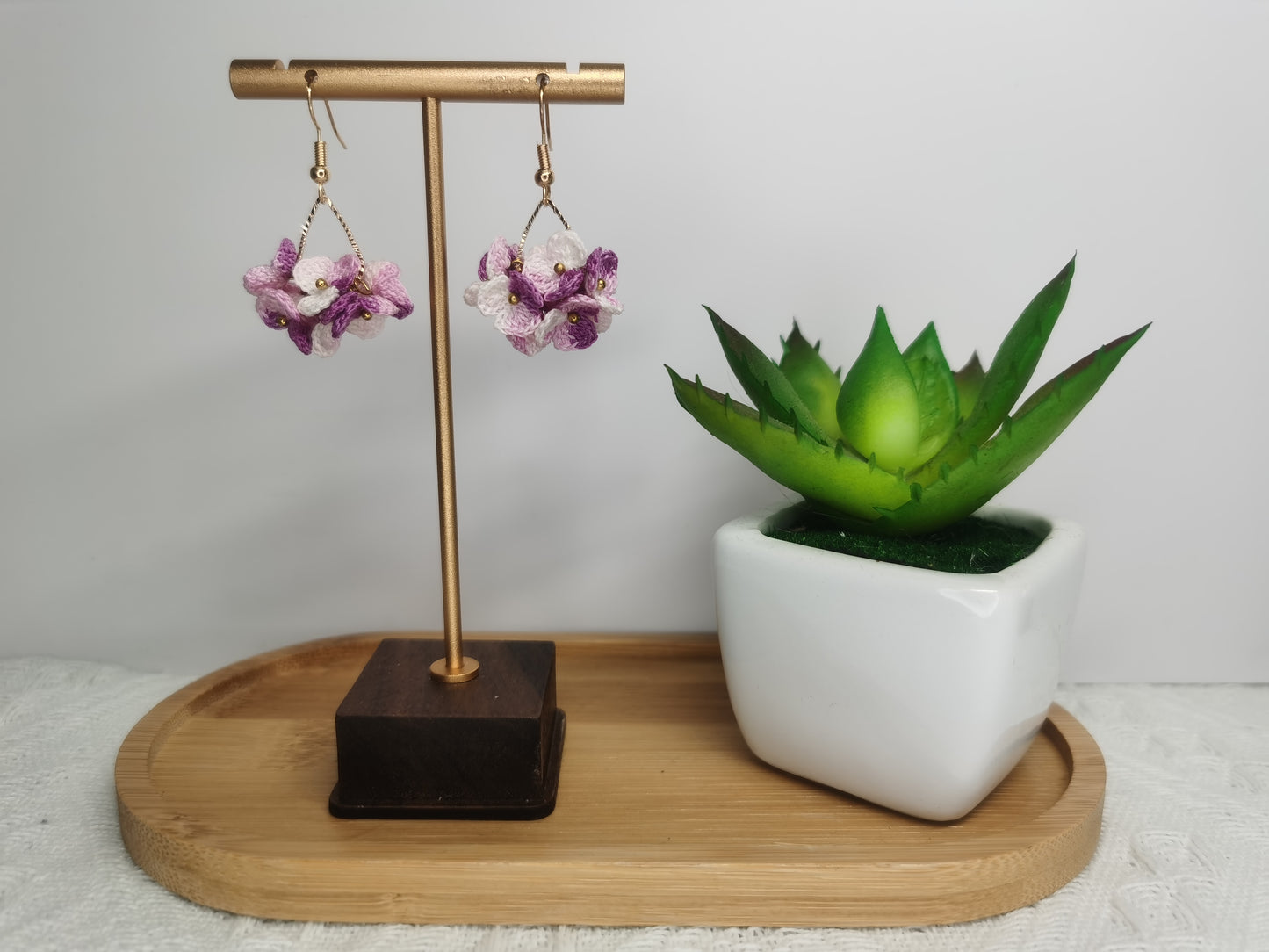 Crochet Handmade flower Earrings