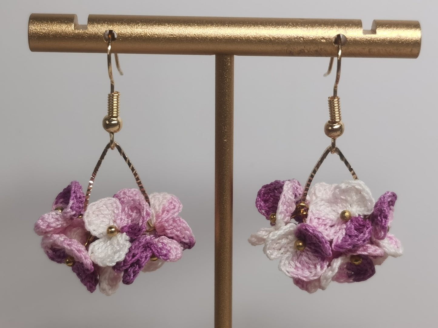 Crochet Handmade flower Earrings