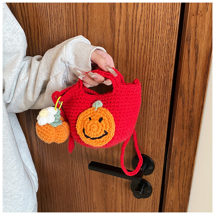 Christmas Handmade Knitted Bag New Style Women's Bag Fashionable
