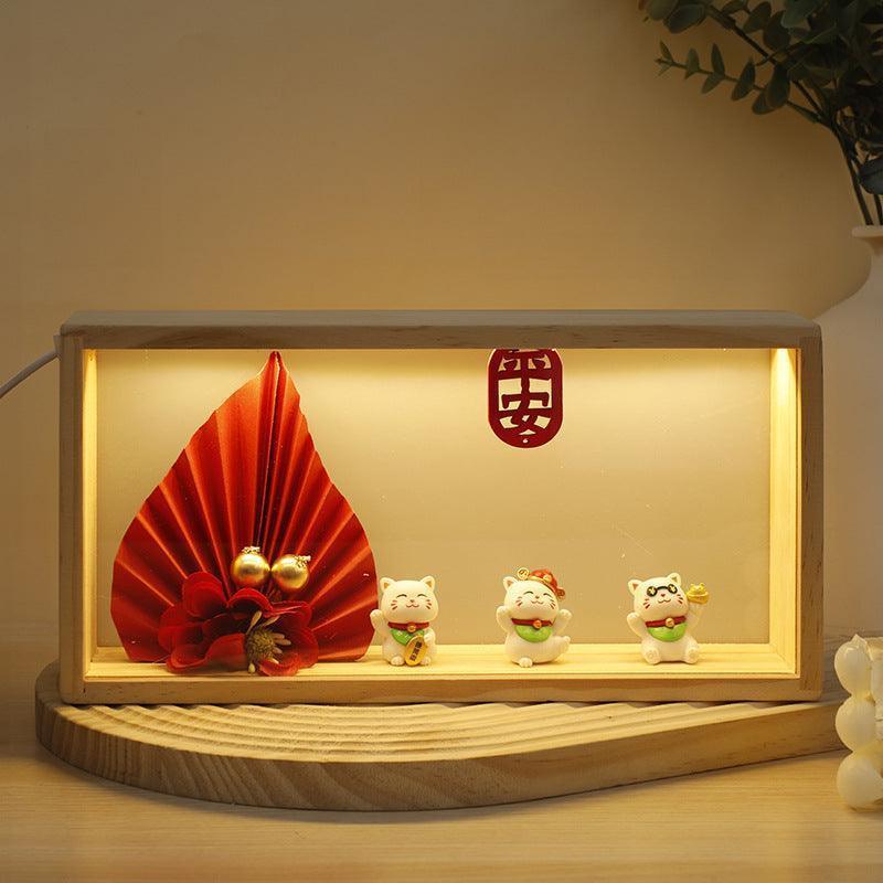 Desk Surface Panel Creative Fortune Cat Decoration Opening Gift - F.B DAISY