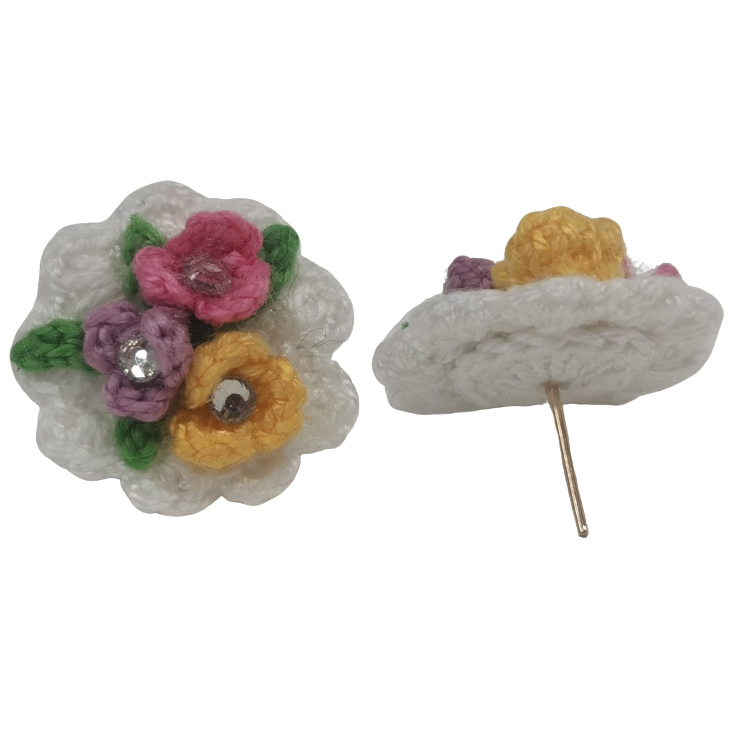 Crochet Handmade Stud Earrings