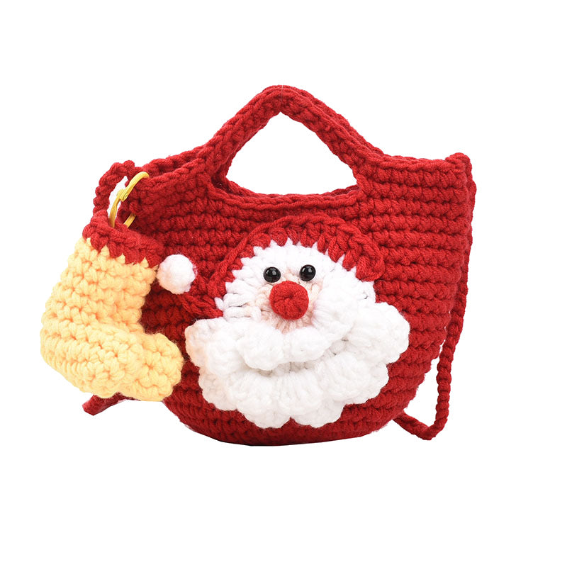 Christmas Handmade Knitted Bag New Style Women's Bag Fashionable