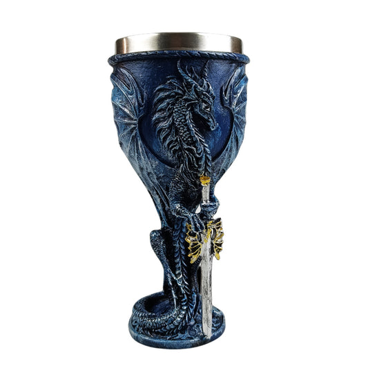 Goblet with a personalized dragon - shaped design, wine glass, red wine glass, stainless - steel inner liner, creative gift